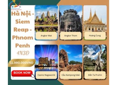 TOUR CAMPUCHIA - HÀ NỘI – SIEM REAP – PHNOM PENH